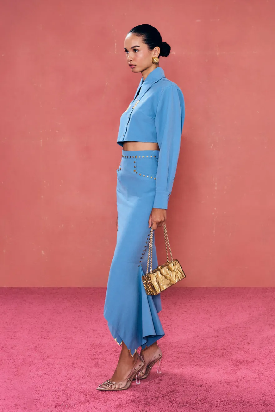 Online Cult Gaia Monique Top Dusted Indigo
