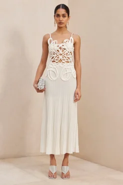 Clearance Cult Gaia Nalda Knit Dress Off White