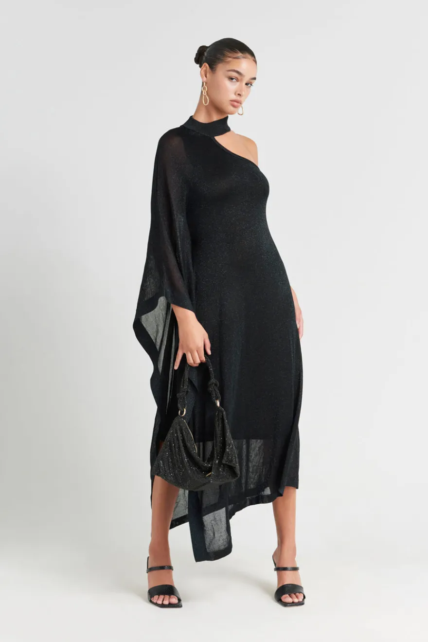 Cult Gaia Nami Knit Dress Midnight Black