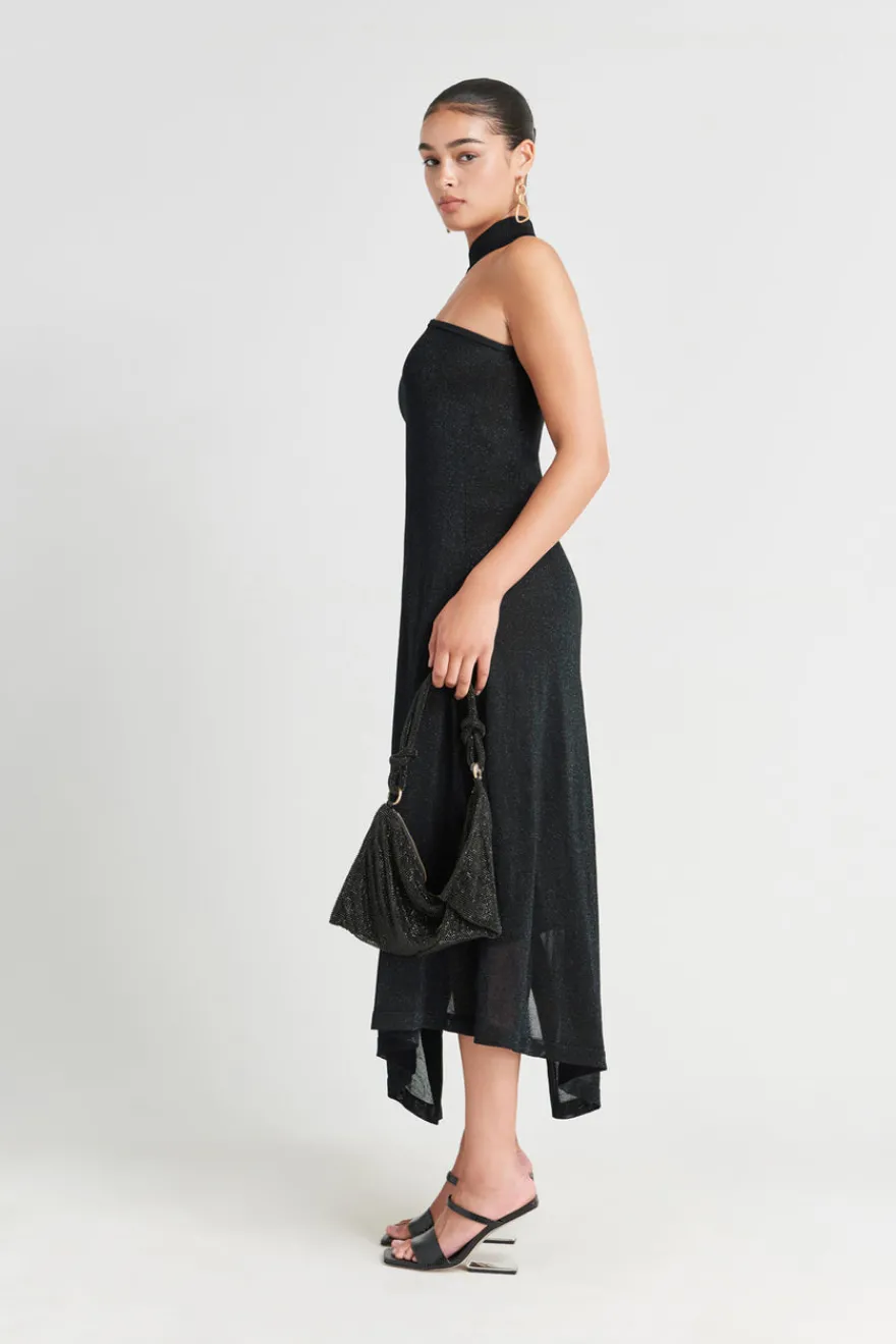 Cult Gaia Nami Knit Dress Midnight Black