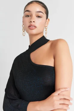 Cult Gaia Nami Knit Dress Midnight Black