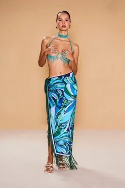 New Cult Gaia Nika Pareo Coverup Chantarelle Blue