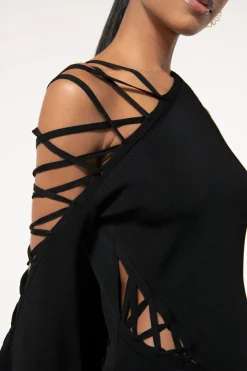Sale Cult Gaia Nuru Knit Dress Black
