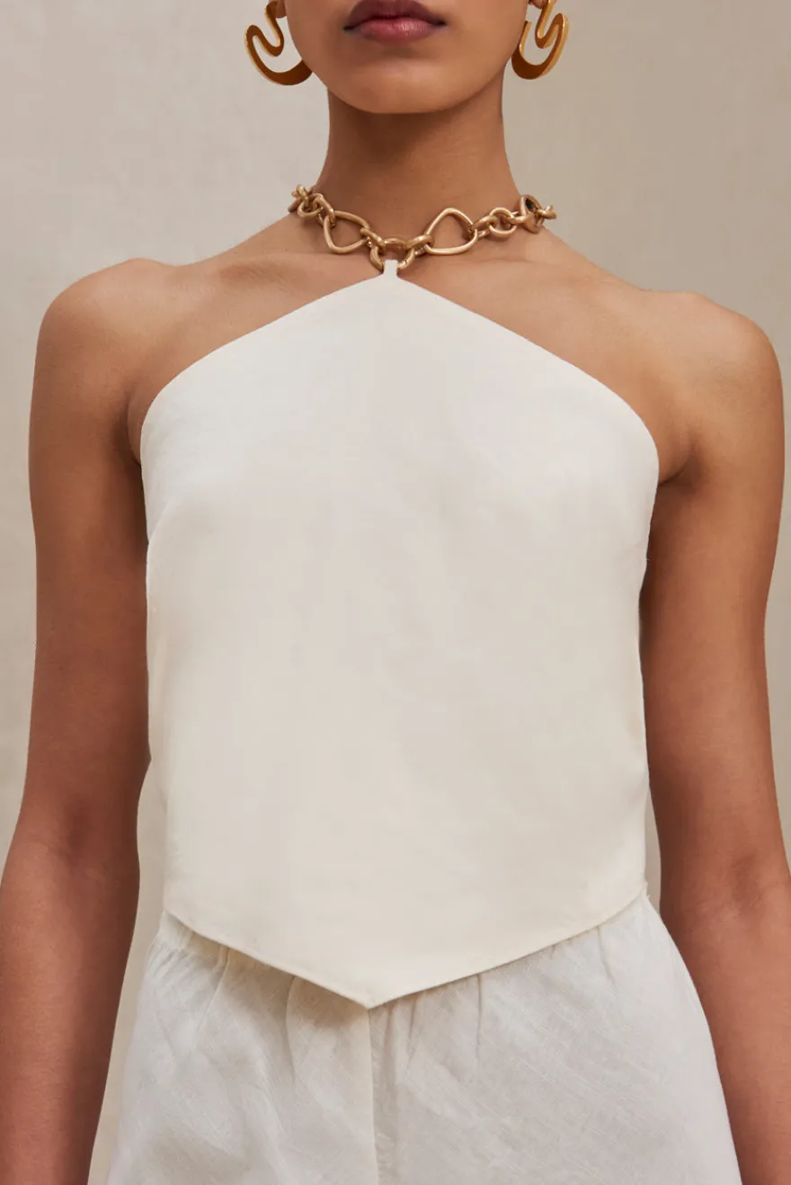 Cult Gaia Olivine Top Off White