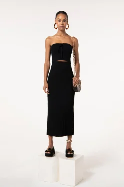 Outlet Cult Gaia Ozzy Knit Skirt Black