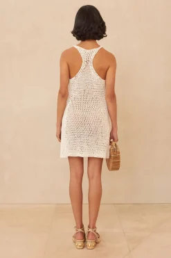 Outlet Cult Gaia Patricia Knit Dress Off White