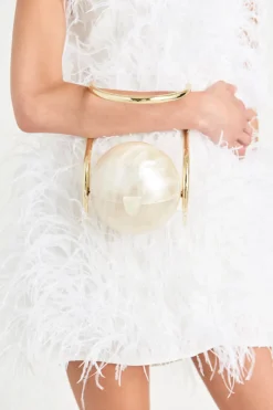 Hot Cult Gaia Pearl Bag Ivory