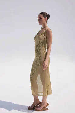 Hot Cult Gaia Pemma Knit Coverup Gold