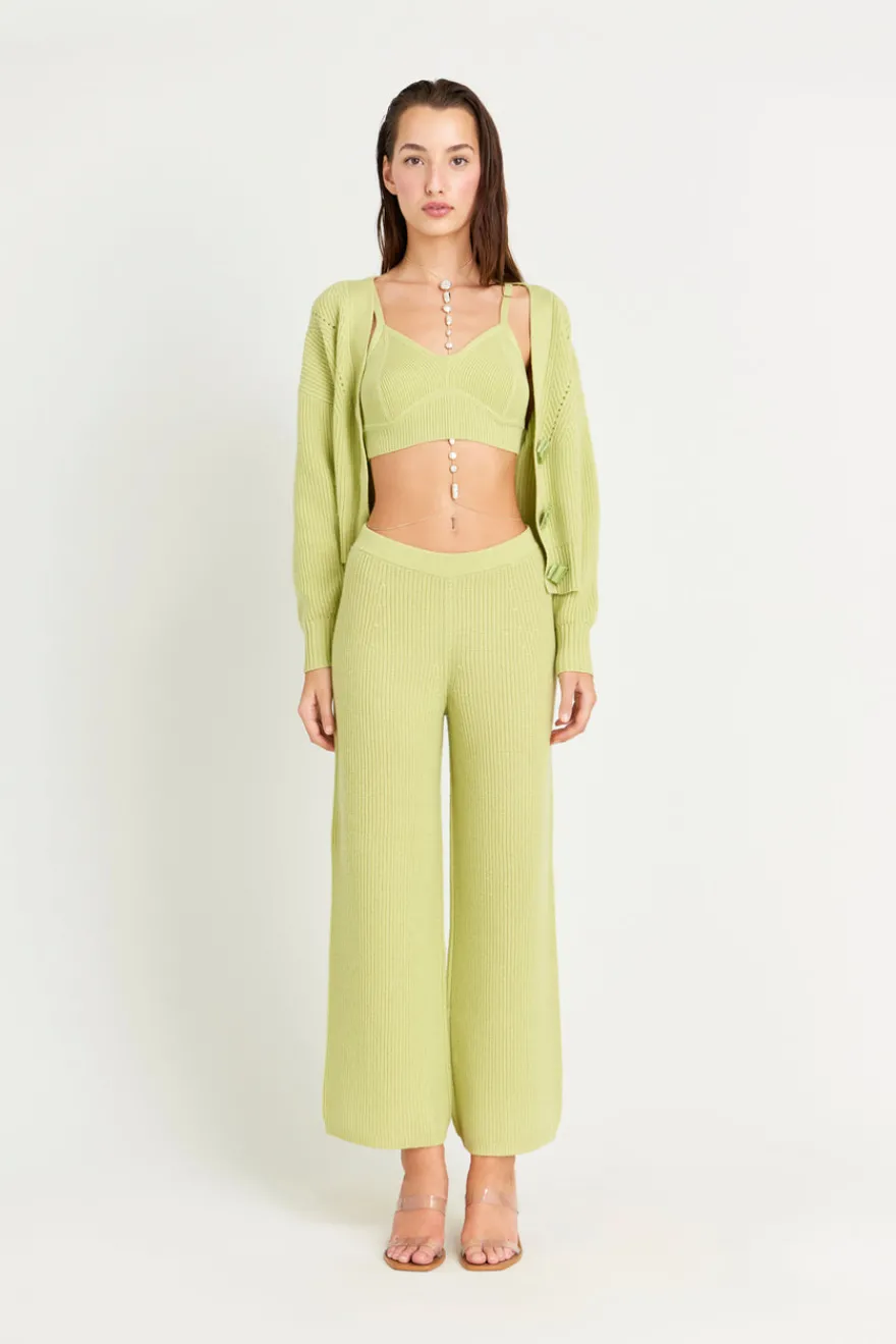 Clearance Cult Gaia Piper Knit Pant Avocado