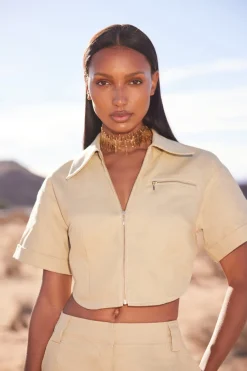 Best Cult Gaia Quinn Top Khaki