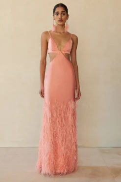 Cult Gaia Raisa Gown Azalea