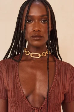 Online Cult Gaia Reyes Necklace Brass