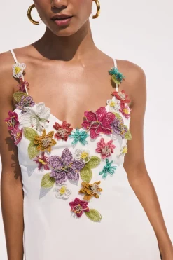 Hot Cult Gaia Rhodes Dress Off White