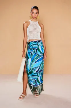 Sale Cult Gaia Roxy Knit Top Off White