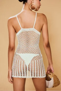 Clearance Cult Gaia Salma Crochet Coverup Off White