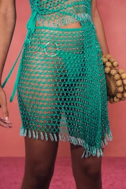 Best Cult Gaia Sato Crochet Skirt Erba