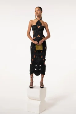 Sale Cult Gaia Shenaz Crochet Dress Black