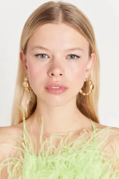 Sale Cult Gaia Shirin Earring Brushed Brass