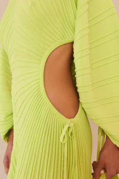 New Cult Gaia Simena Knit Dress Mantis