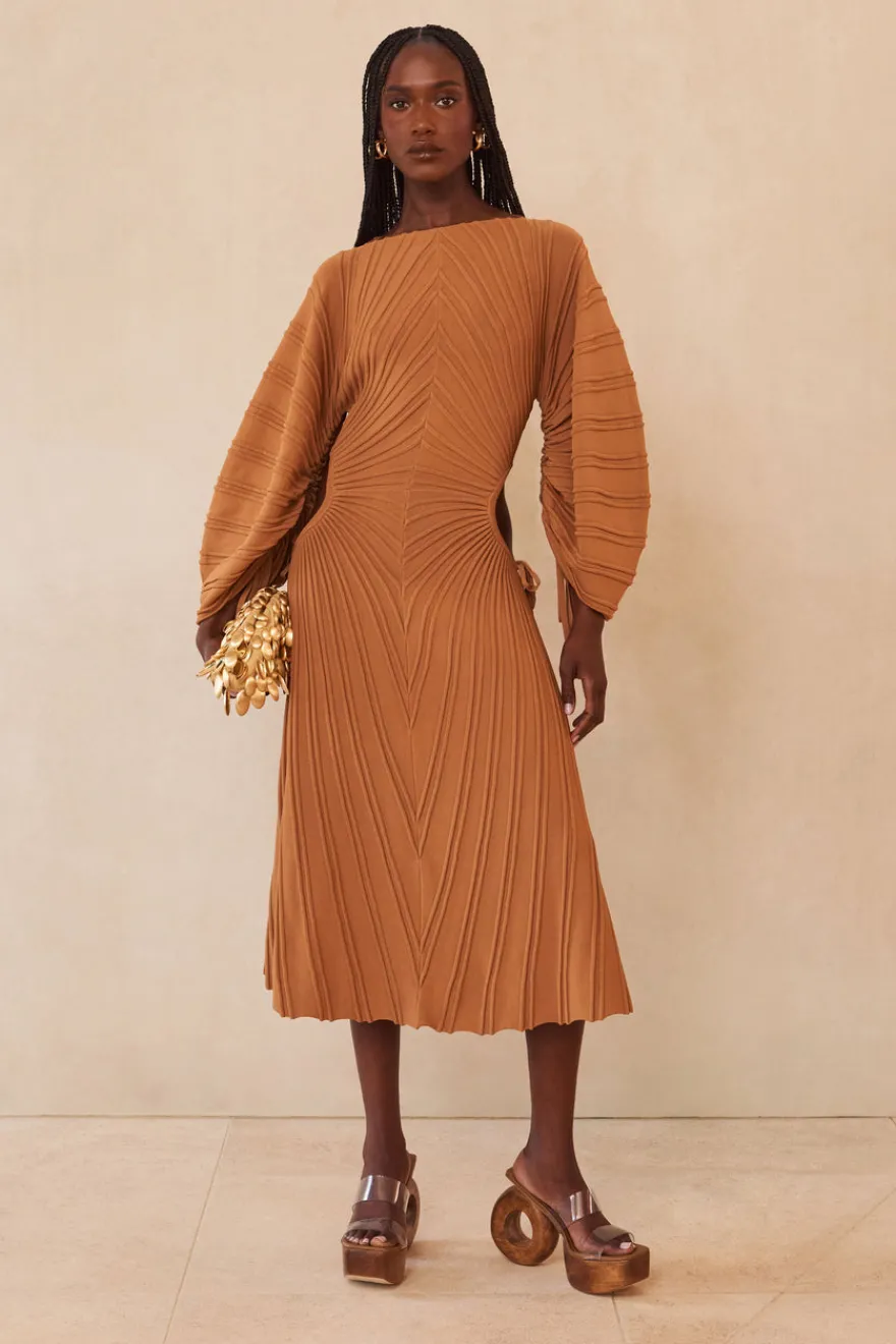 Online Cult Gaia Simena Knit Dress Earth