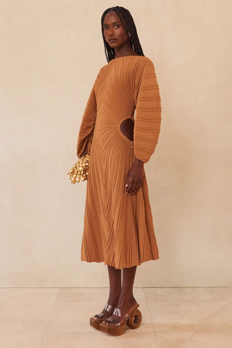 Online Cult Gaia Simena Knit Dress Earth