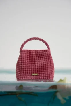 Best Cult Gaia Solene Mini Rhinestone Bag Rose