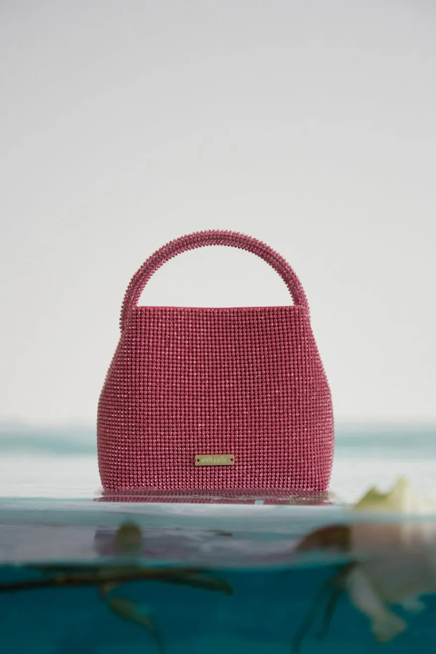 Best Cult Gaia Solene Mini Rhinestone Bag Rose