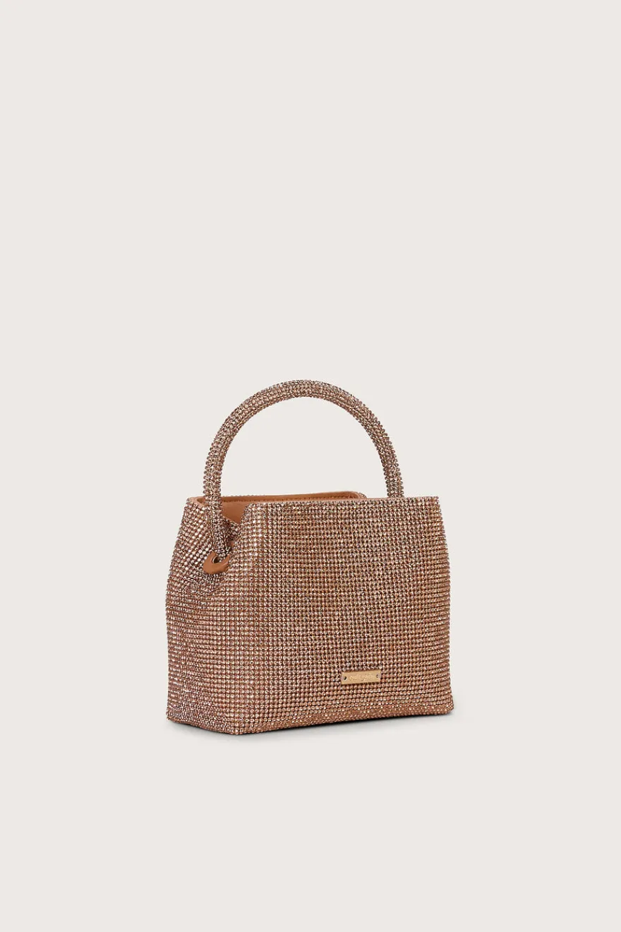Best Cult Gaia Solene Mini Rhinestone Bag Champagne