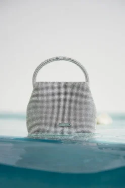 Sale Cult Gaia Solene Mini Rhinestone Bag Clear