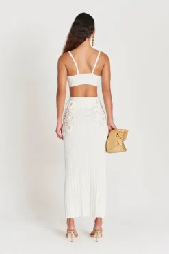Sale Cult Gaia Somage Knit Top Off White