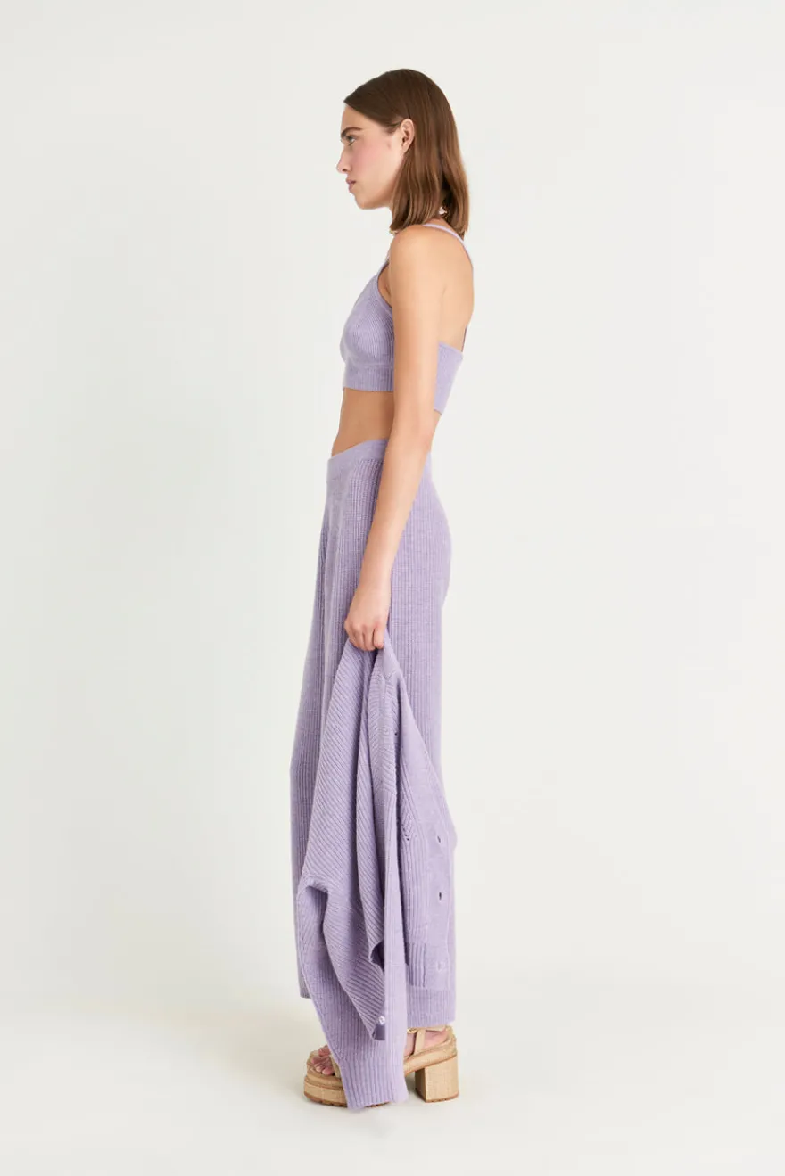 New Cult Gaia Somage Knit Top Amethyst