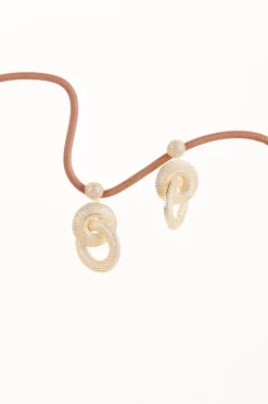 Clearance Cult Gaia Sonya Earring Gold Clear