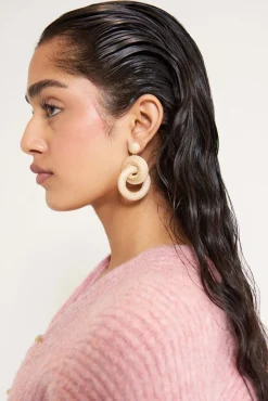 Clearance Cult Gaia Sonya Earring Gold Clear
