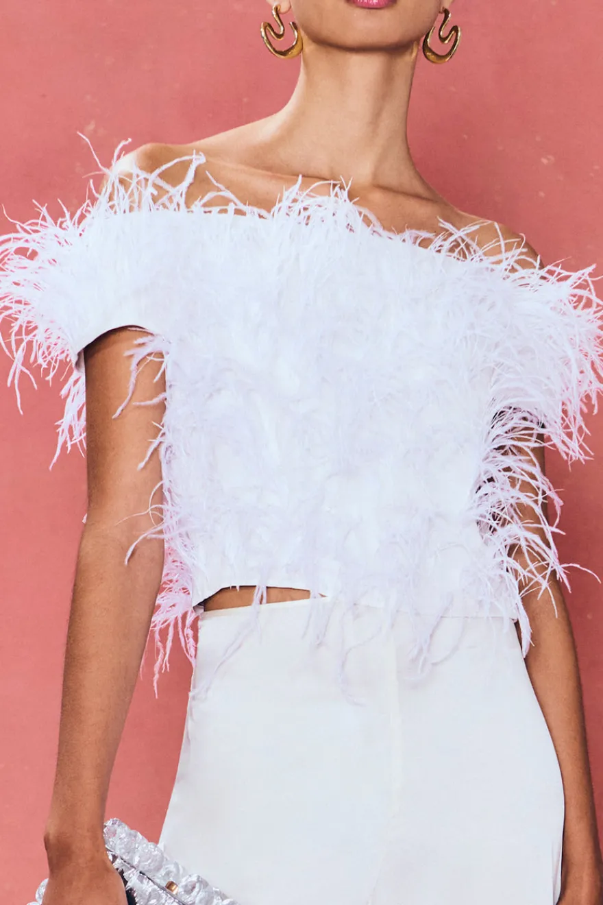 Cult Gaia Sosha Top Off White