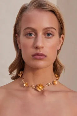 Sale Cult Gaia Suki Choker Shiny Brass