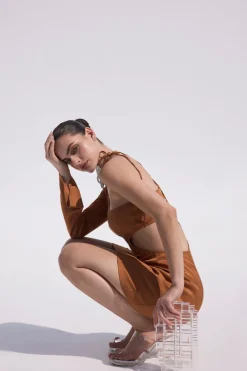Hot Cult Gaia Taja Dress Ginger