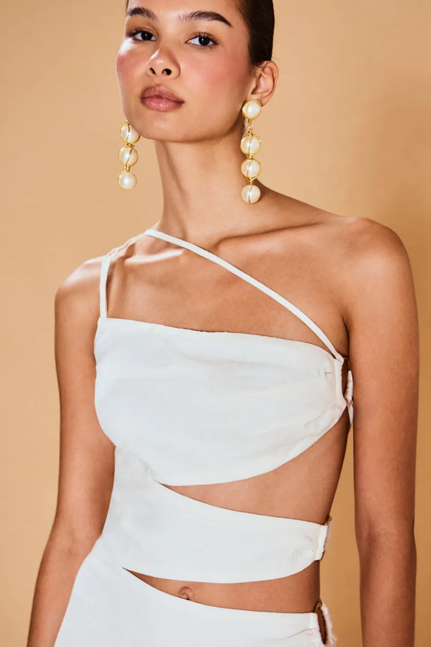 Best Cult Gaia Terese Gown Off White