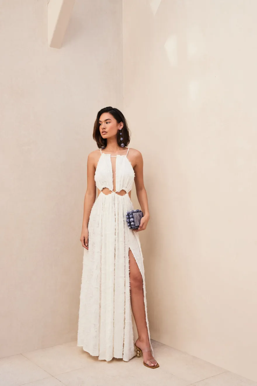 New Cult Gaia Thera Dress Cream