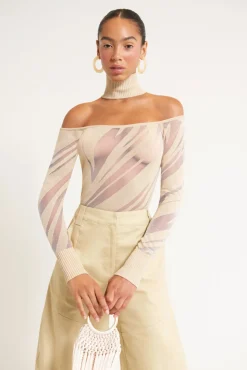 Discount Cult Gaia Tracie Knit Top Khaki