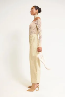 Discount Cult Gaia Tracie Knit Top Khaki