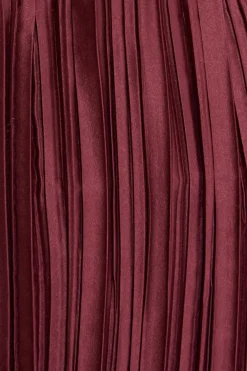 Cult Gaia Ulla Top Maroon Peak