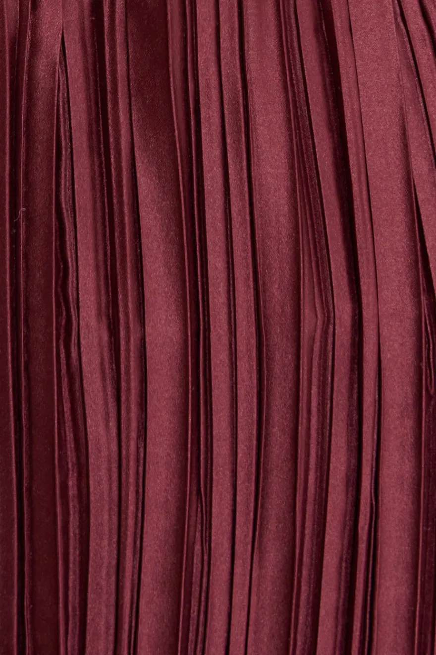 Cult Gaia Ulla Top Maroon Peak