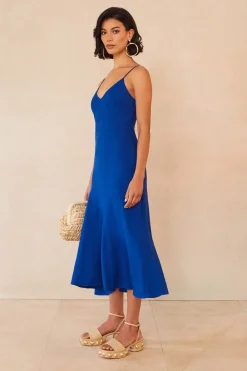 Cult Gaia Veda Dress Persian Blue