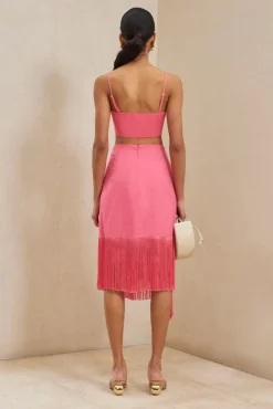 Cult Gaia Veronika Skirt Sangria