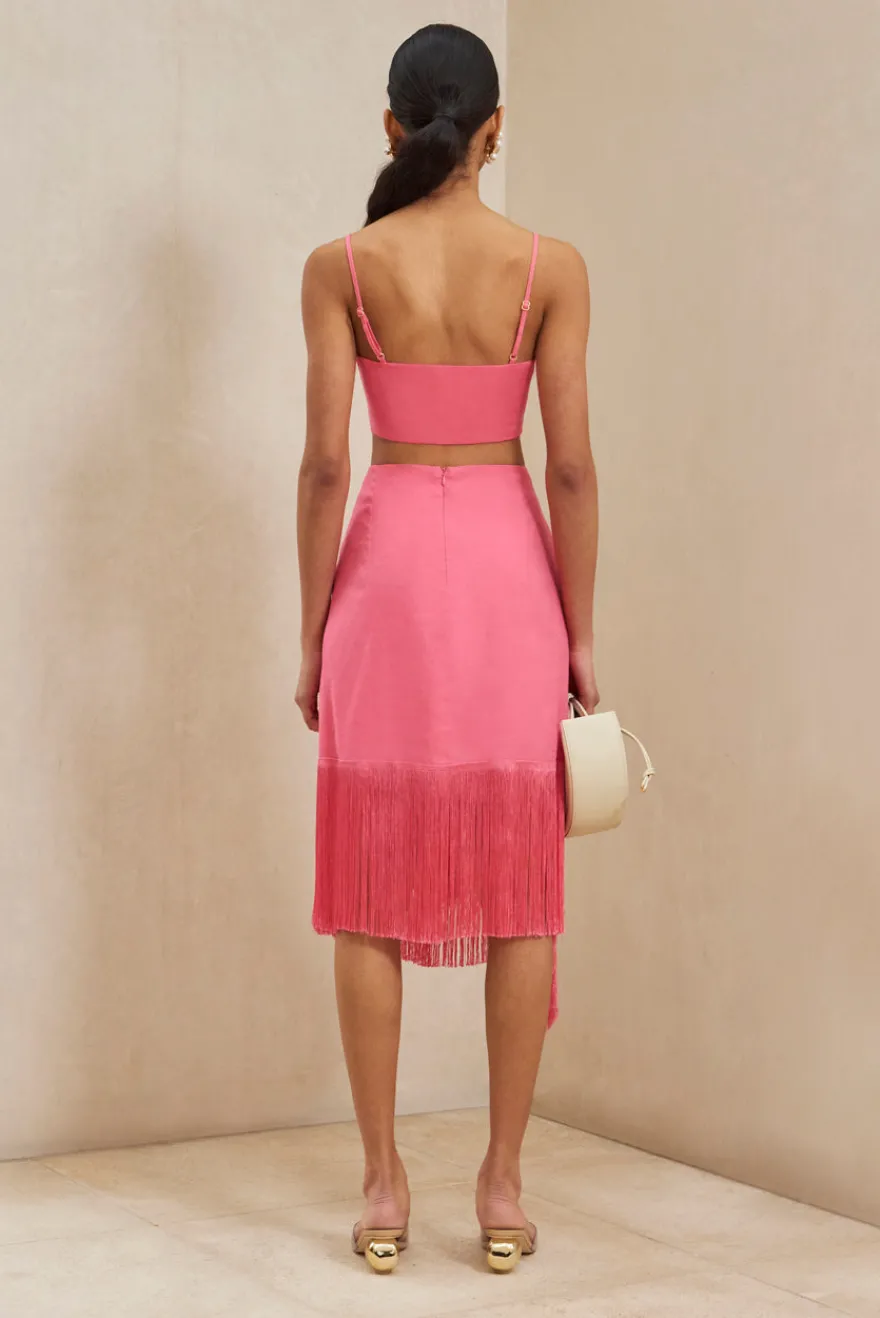 Cult Gaia Veronika Skirt Sangria