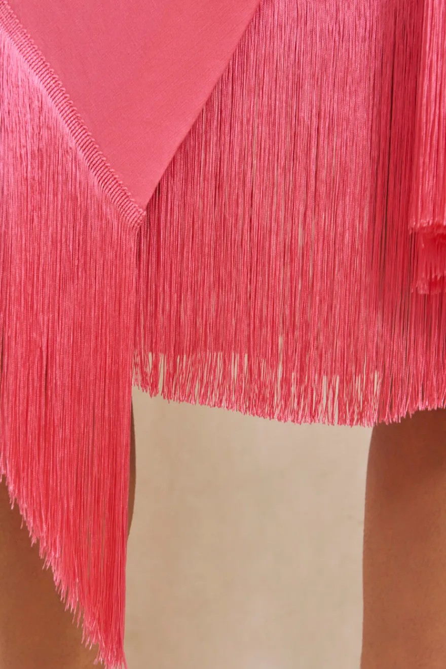Cult Gaia Veronika Skirt Sangria