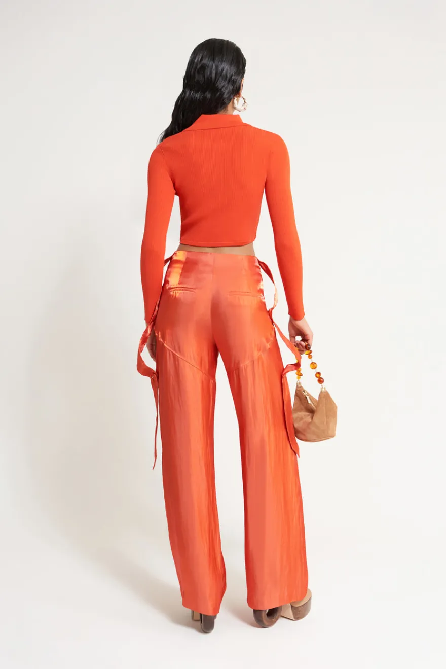 Discount Cult Gaia Viola Knit Top Rouge