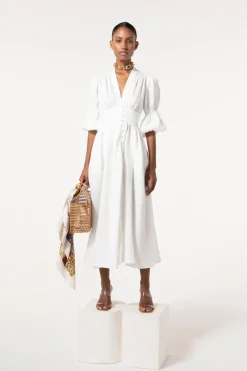 New Cult Gaia Willow Dress White