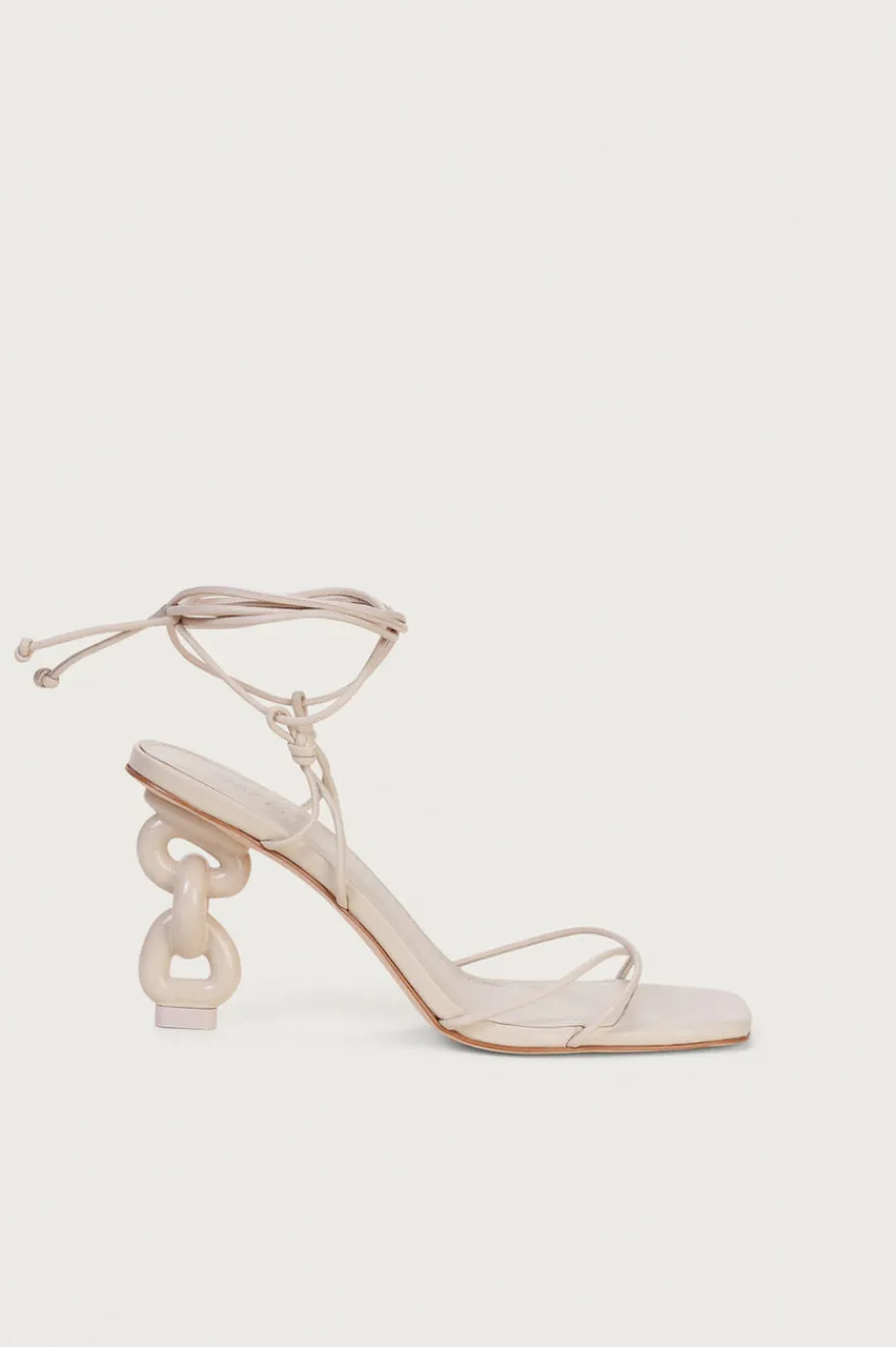 Cult Gaia Zadie Sandal Off White