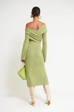 Hot Cult Gaia Zennie Knit Dress Pine